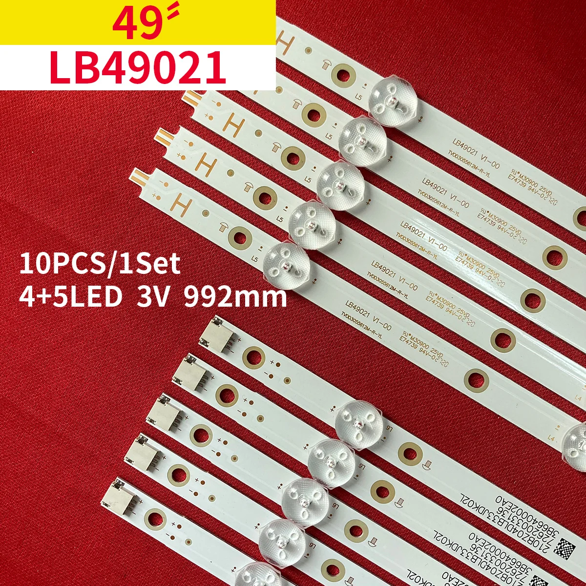 

LED Backlight Strip Fo 49PUS7503/12 49PUS6162/12 49PUS6262 49PUS6412 LB49021 LB49023 V1_00 3A6560000EA0 3A6560010EA0