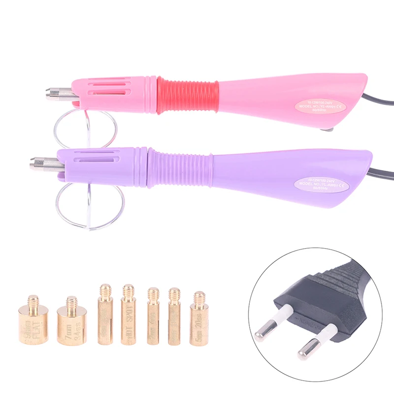 Fast Heated Hotfix Rhinestone Applicator Iron-on Wand Heat-fix Tool Gun Mixed Size Hot Fix Rhinestones Glass Diamond