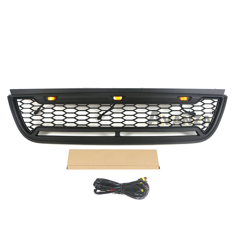 Grill front bumper grille Racing grill with LED light bar Fit For FORD EXPLORER 2002 2003 2004 2005