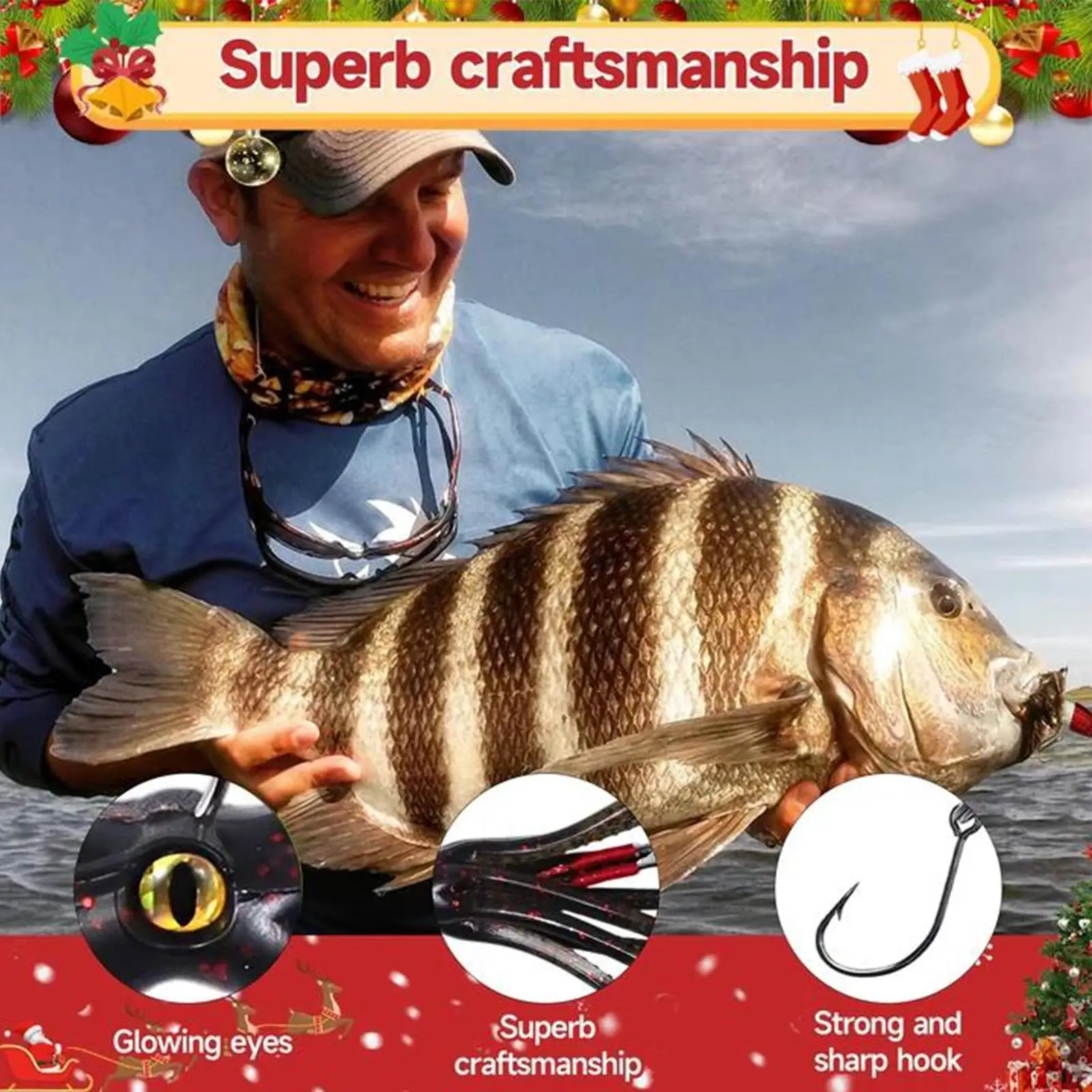 تقويم الصيد مجيء 24 يوم 2025 هدايا الحفلات علف الاسماك عيد الميلاد مجيء طعم الاسماك التقويم للبنين صديقها زوج الأب #5