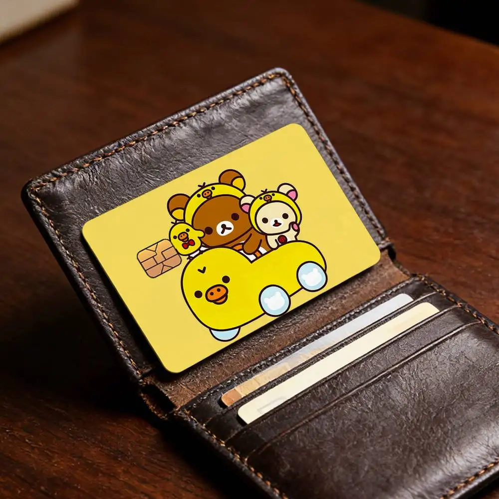 Niedlicher Cartoon R-Rilakkuma Bestseller Deko Exquisiter Kartenaufkleber für Debit- und Kreditkarten Skin-Cover Geschenk für Studenten – Detail 14