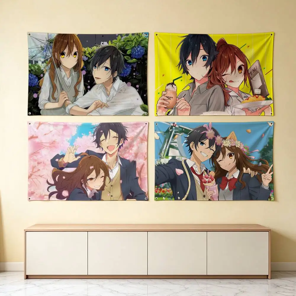 Horimiya K-Kyouko Izumi  Flags for Bedrooms Home Decor Items Outdoor Decors Garage Decoration Flaga