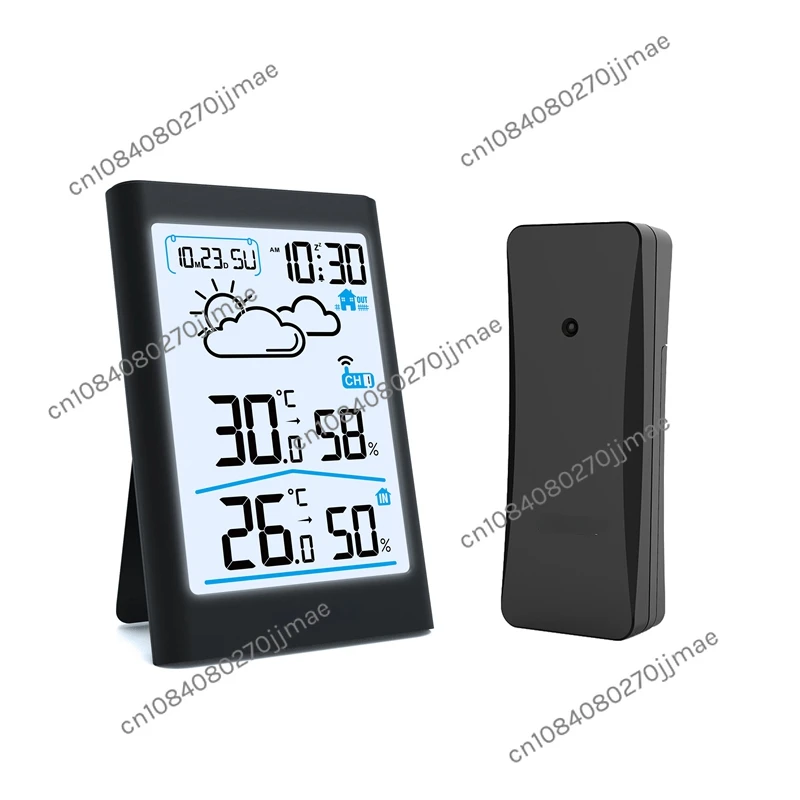 

Digital Weather Station Indoor Outdoor Hygrometer Thermometer Wireless Weather Forecast Sensor Alarm Clock Date Backlight