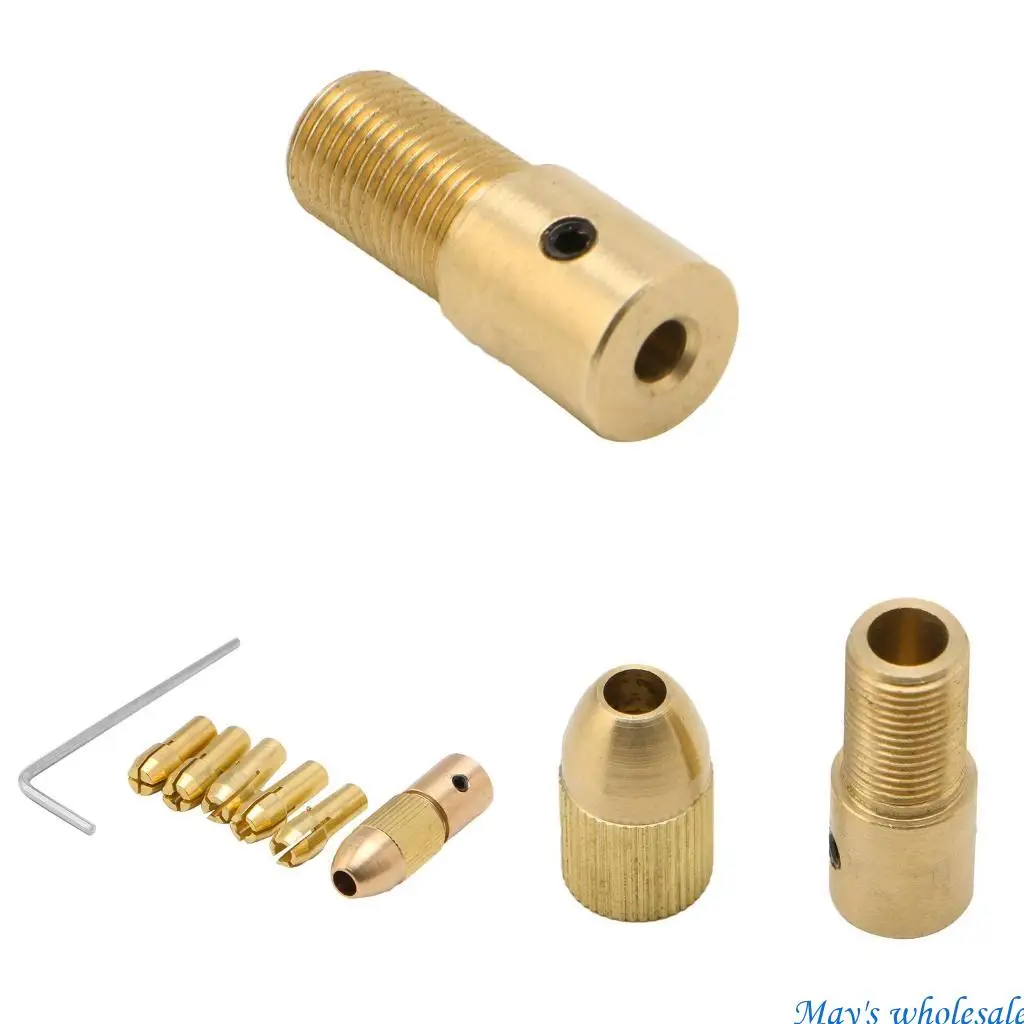 

0.5-3mm 7Pcs Small Electric Drill Bit Collet Clamp Micro Twist Drill Tool 448A