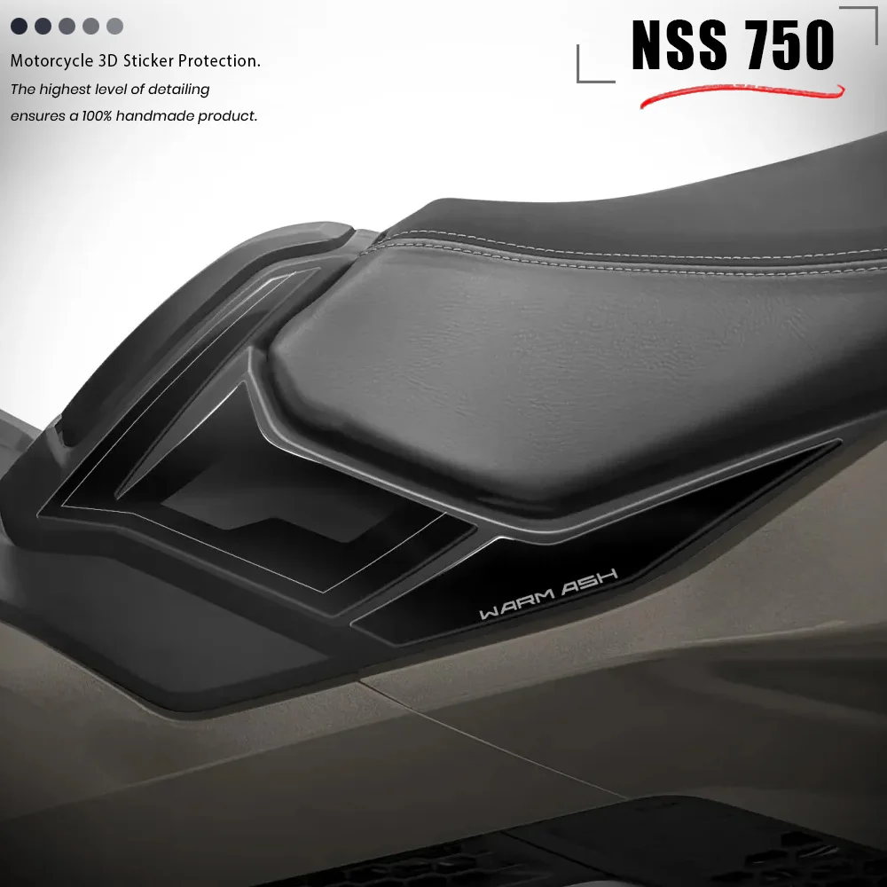 

For NSS750 NSS 750 2025- Under Saddle Protection Sticker Motorcycle Seat Area 3D Gel Decal
