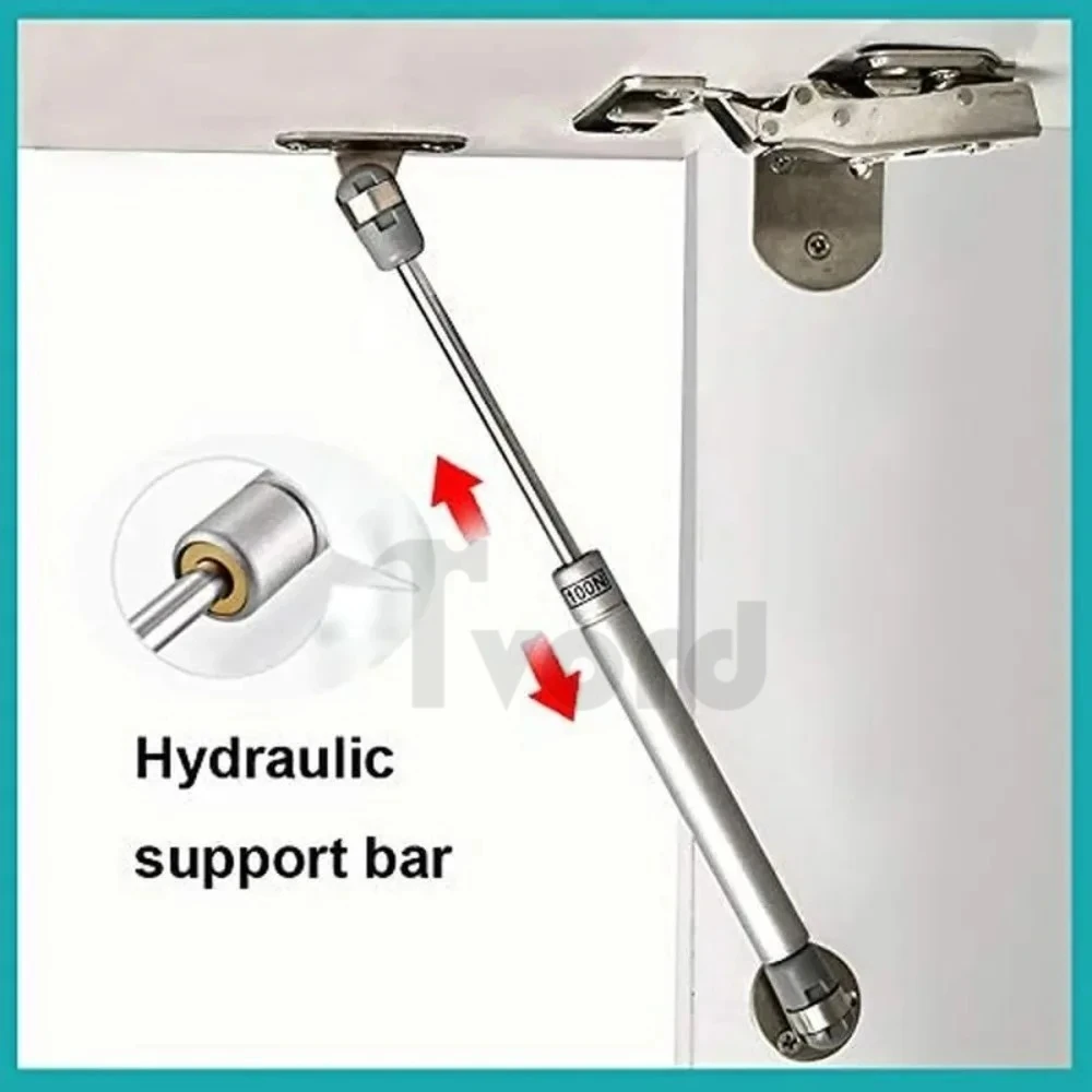 2/4 pces porta do armário suportes a gás 100n/10kg suporta tampa de mola a gás suporte adereços de gás choques armário de cozinha dobradiça hidráulica