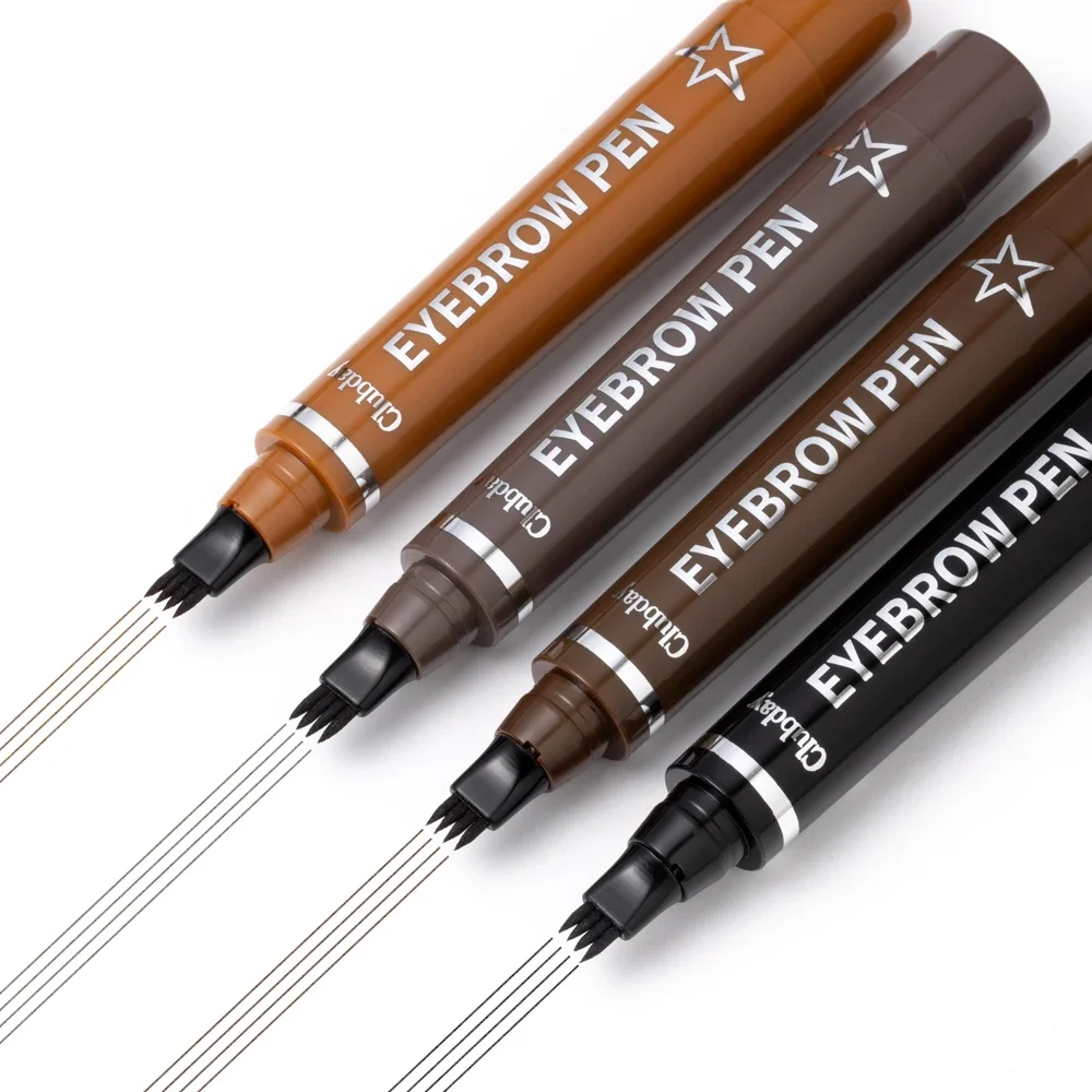 4本爪型眉ペン：自然な「ワイルド」眉を描き、長持ちし、防水性があり、塗りやすい。