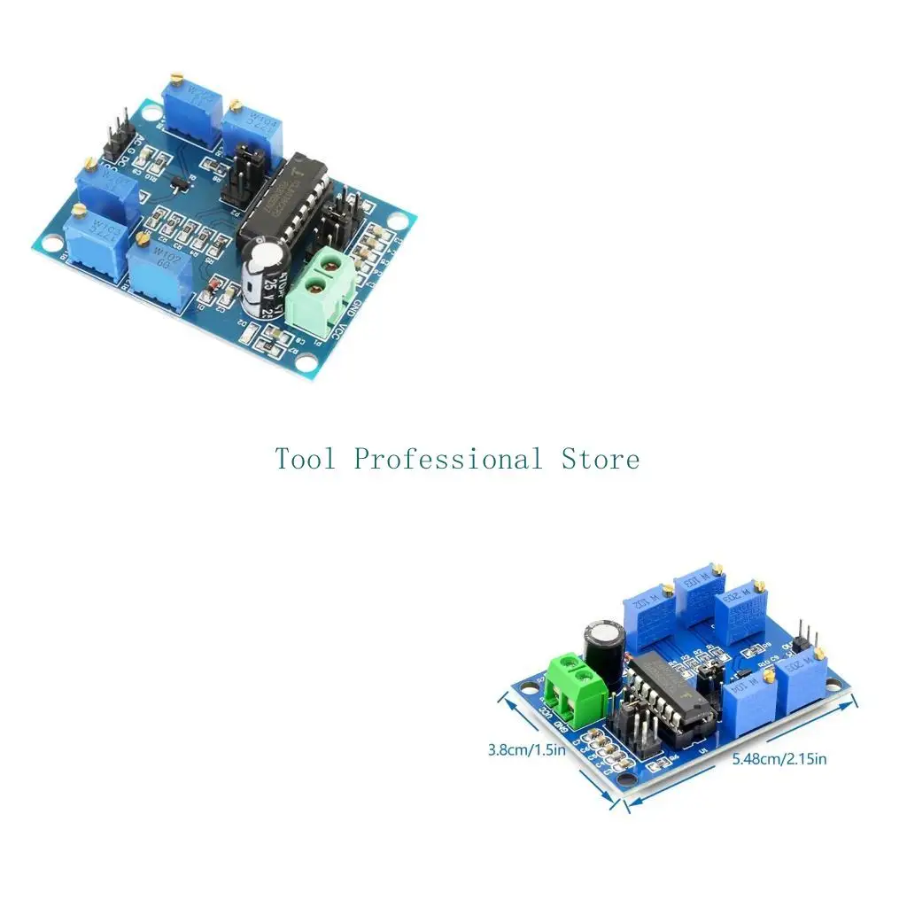57QF Circuit Test Board with Three Output Types, Open Wiring Layout, ICL8038 Waveform Signals Generator Module for Learning