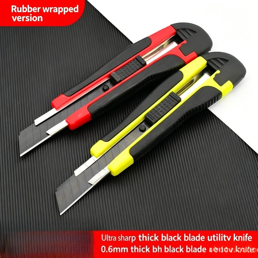 Practical Knife | Ultra Sharp Blade With Anti Slip Rubber Handle | Leather, Rubber, And Cardboard Box Specific Cutting Knife