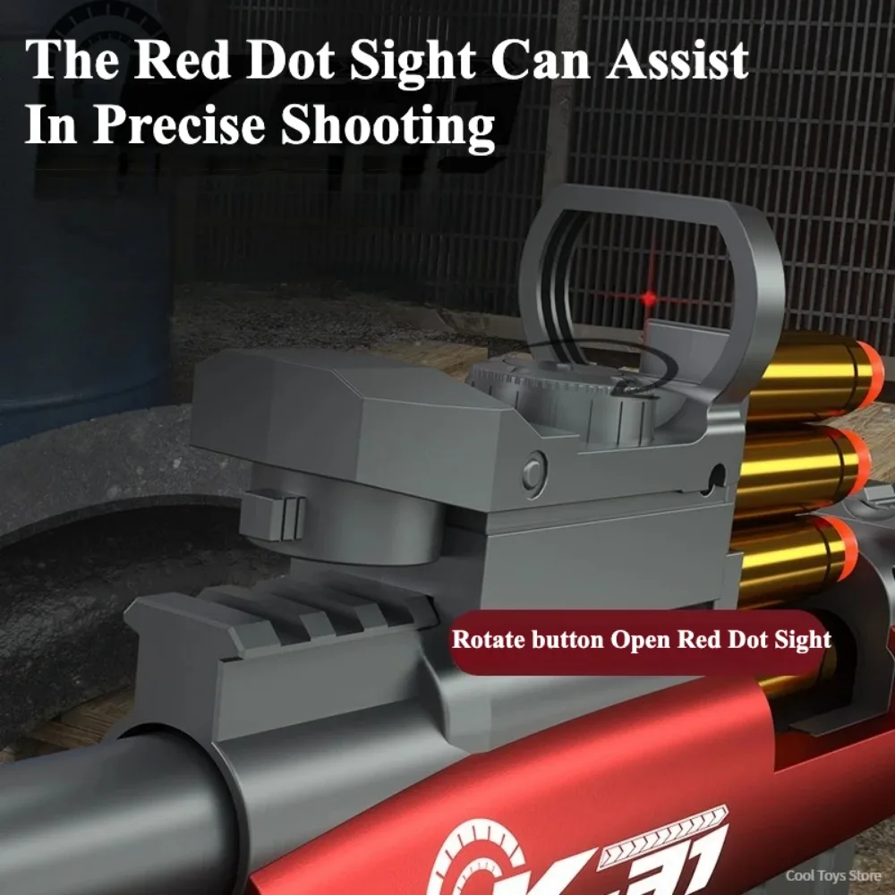 Pistolet na kulki K-31, zabawka pistoletowa z ręcznym mechanizmem ładowania, do gier bitewnych CS na zewnątrz, prezent świąteczny dla dzieci i dorosłych.