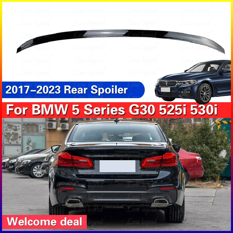 Spoilers M5 Style For BMW 5 Series G30 525i 530i 2017-2023 Rear Trunk Spoiler Wing Tailgate Splitter Lip Duck Tail Duckbill