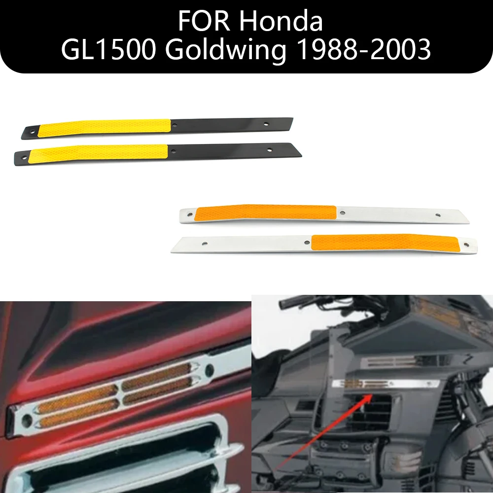 Dla Honda Goldwing GL1500 1988-2003 chromowana owiewka listwa boczna tapicerka akcesoria motocyklowe 1 para