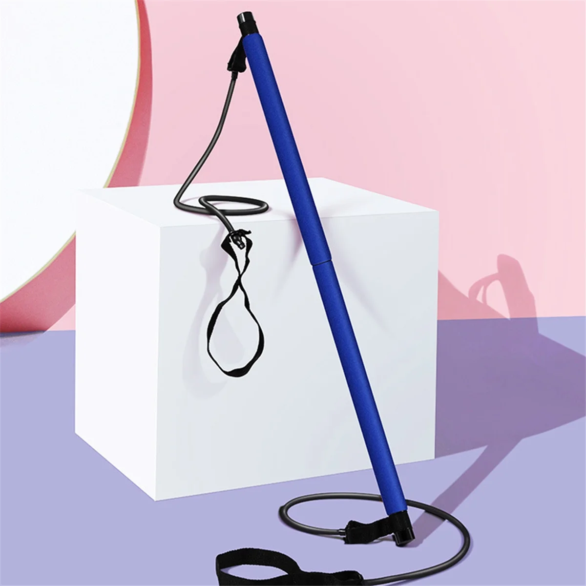 AT53 bâton de Pilates multifonctionnel équipement de Yoga Fitness bande de résistance élastique ceinture de corde élastique extensible domestique