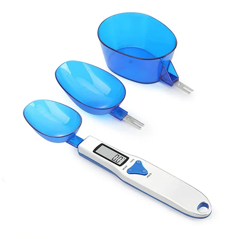 Three head Digital LCD Measuring Spoon Scale 0.1g-500g Electronic Measuring Spoon Mini Kitchen Tool Measuring tools & scales