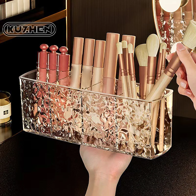 4 Roosters Water Rimpel Ps Cosmetische Opbergdoos Make-Up Borstel Houder Organizer Lippenstift Wenkbrauw Potlood Desktop Opbergstandaard