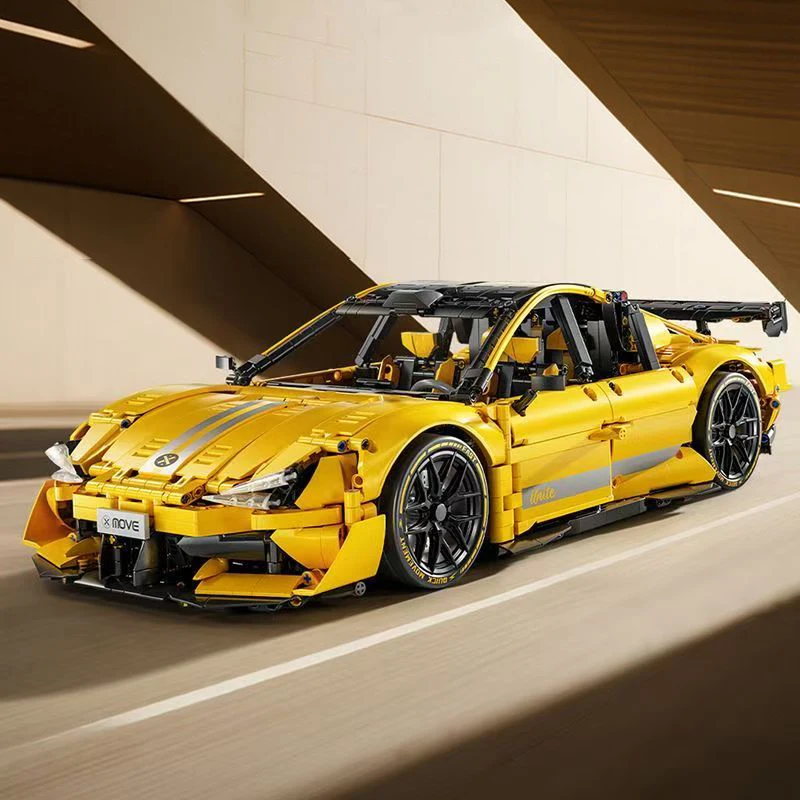 2200 STKS Racewagen Bouwstenen Set, Super Sport Model Kit, Collectible Voertuig Montage Speelgoed voor Kinderen Volwassenen, Gift Jongen Meisje