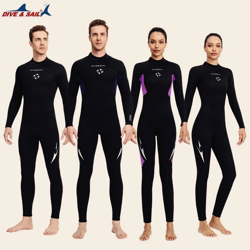 

3mm Neoprene Wetsuits Full Body Women Diving Suits Keep Warm Long Sleeve Diving Clothing Scuba Snorkeling Surfing Water Sports