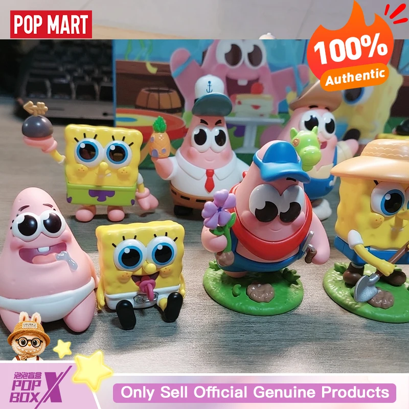 本物のPOPMARTスポンジ・ボブ・スクエアパンツベストフレンズシリーズ