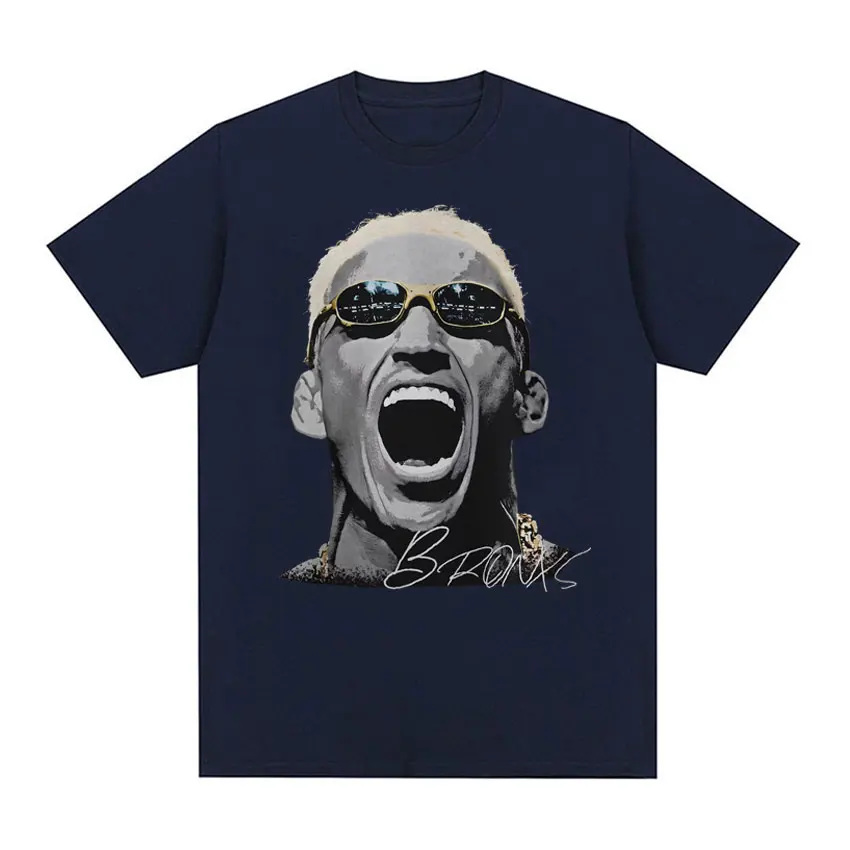 Limited Charles Oliveira Big Face Vintage Graphic T Shirt Man Fashion Gothic Cool T-shirts Men's Oversized Short Sleeve T-shirt