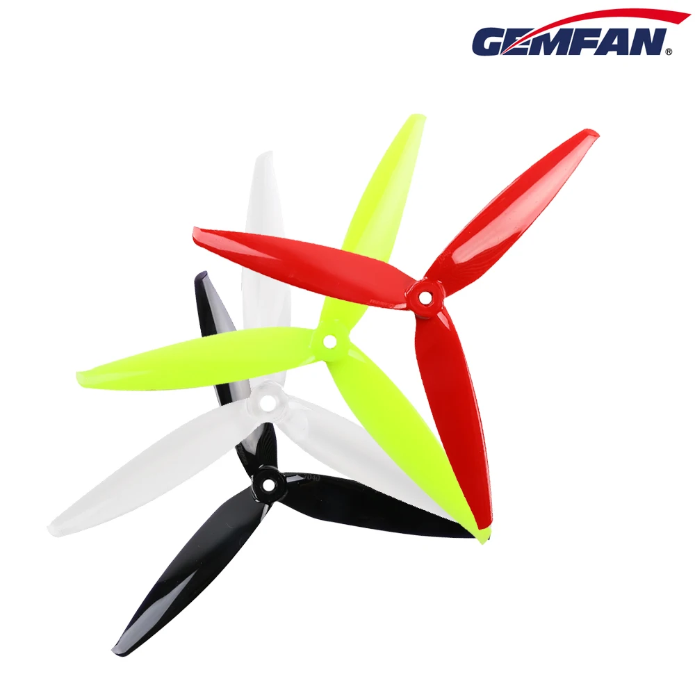 

10 пар (10CW + 10CCW) Gemfan Flash 2. 0 7X4X3 3-лопастный Пропеллер для ПК для RC FPV Freestyle 7-дюймовый большой радиус LR7 дроны DIY части