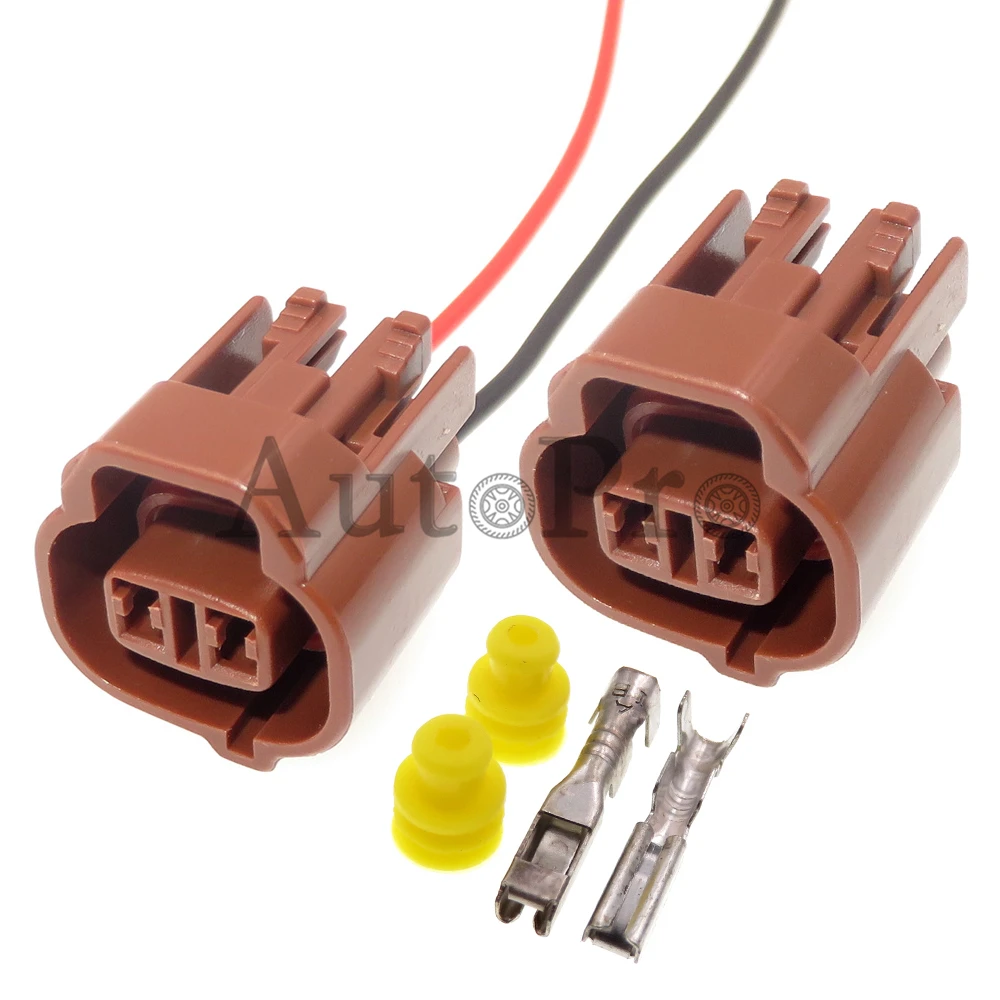 1 Set 2 Hole 6189-0033 AC Assembly Car Temperature Sensor Electric Wire Cable Socket High Quality Auto Plastic Housing Connector