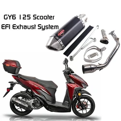 GY6 125 150 Scooter EFI Exhaust Muffler Escape For 152qmi 157qmj Engine