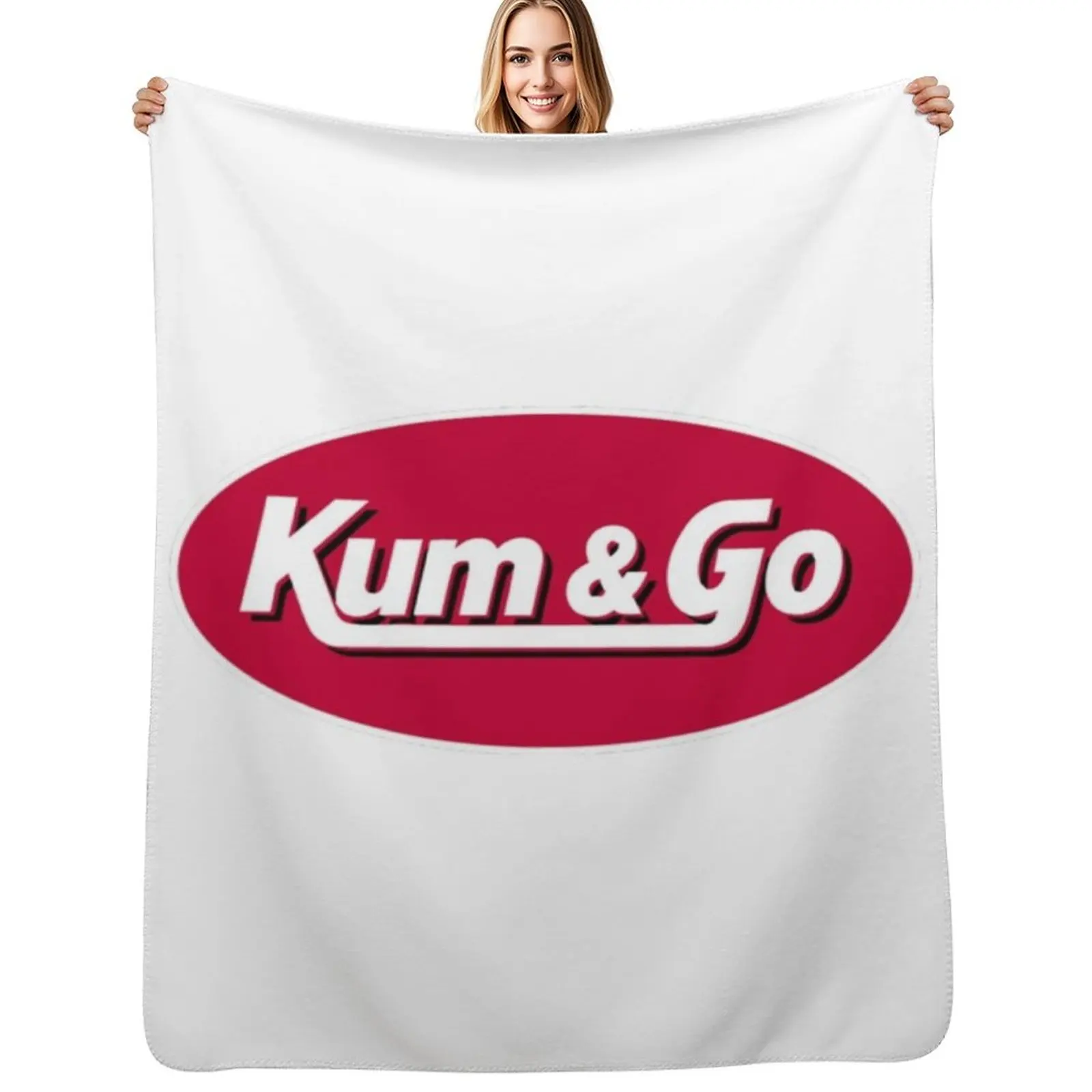 

Kum And Go Logo T-Shirt Throw Blanket Long Lasting Soft Plush Blanket for Daily Use