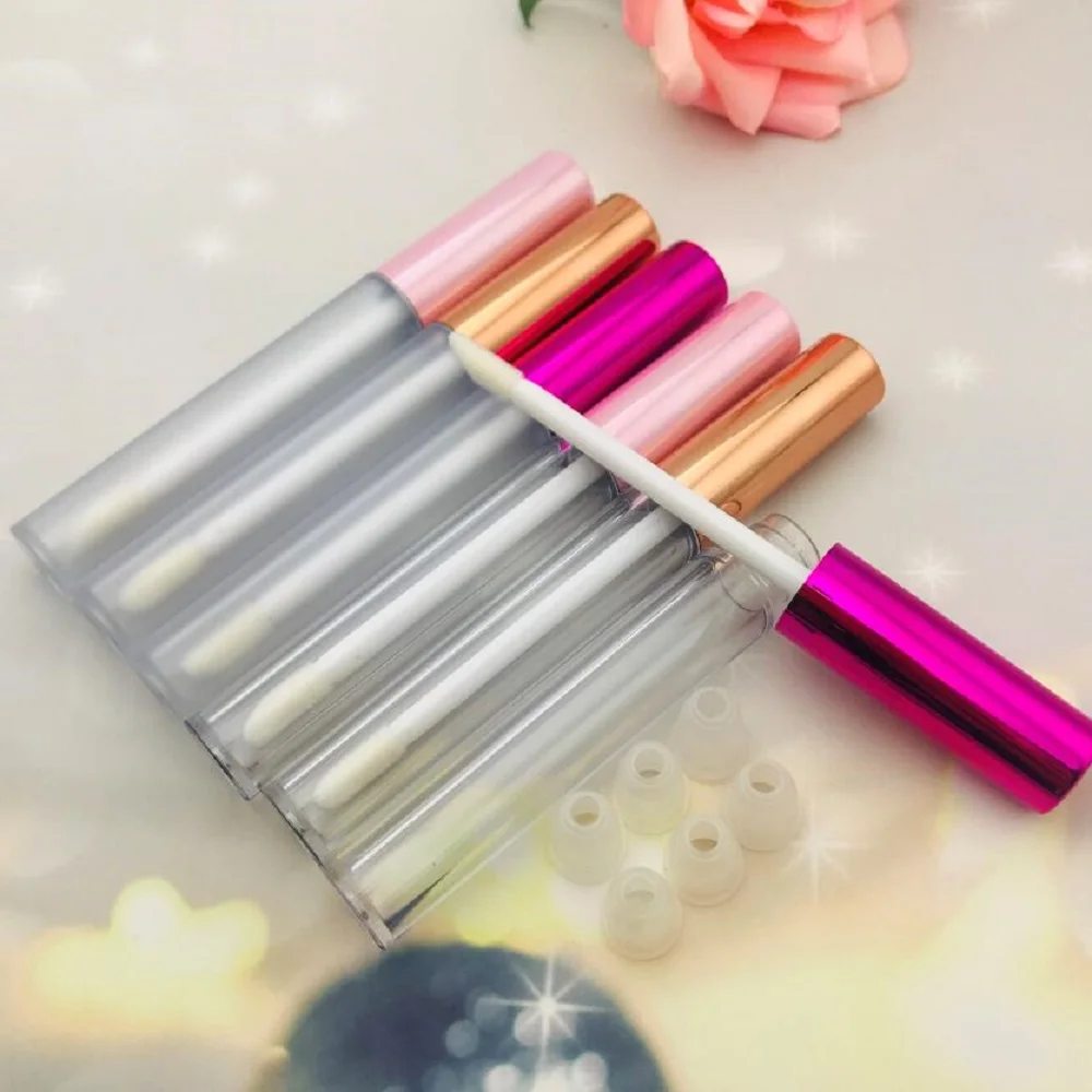 3 ml süße leere rosa Lipgloss-Röhre, DIY-Kunststoff-Behälter für flüssigen Lippenstift, Make-up-Tools für Frauen – Detail 6