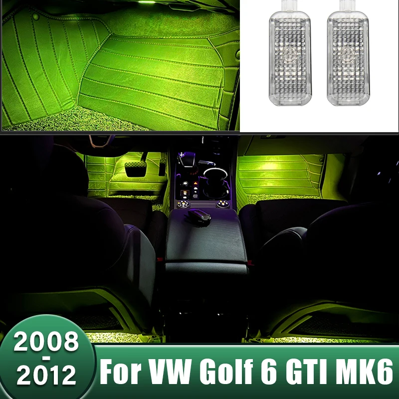 

Car Interior Footwell Ambient Light Atmosphere Lamp Auto Accessories For Volkswagen VW Golf 6 GTI MK6 2008 2009 2010 2011 2012