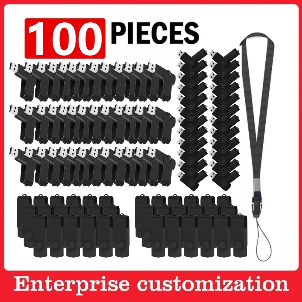 Free Custom 100PCS USB Flash Drive Pen Drive 256MB 512MB 1GB 2GB 4GB 8GB 16GB Pendrive Memory Stick 32GB 64GB USB Stick Gift