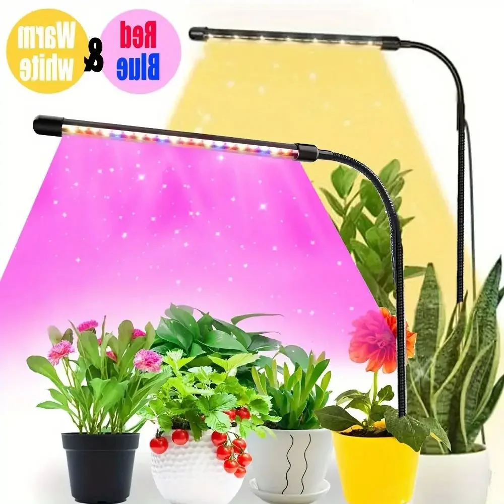 LED Full Spectrum Plant Growth Light 3 Switchable Colors with Timer Dimming for Horticulture And Photosynthesis