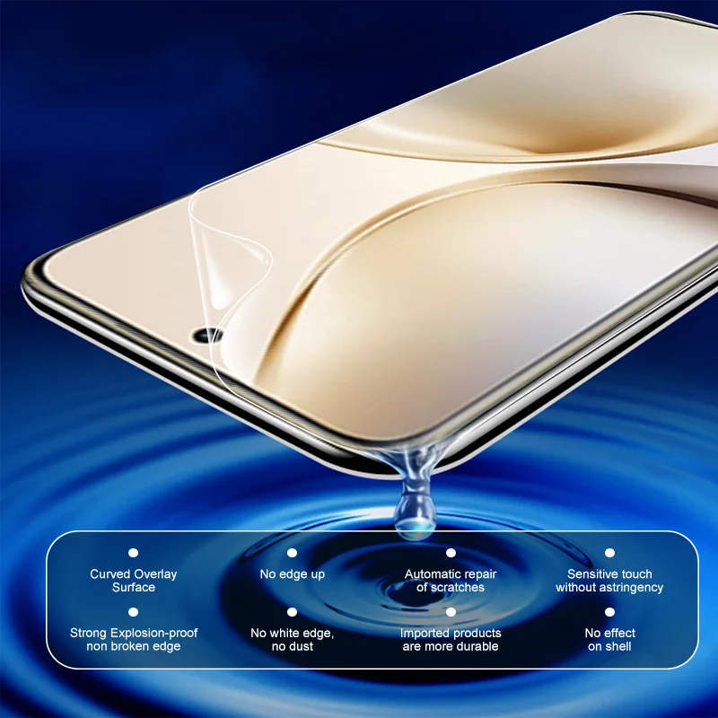 2 قطعة واقي شاشة هيدروجيل ناعم لهاتف Realme 14 Pro + طبقة رقيقة واقية لا Glas Realmi 14 Pro Plus Realme 14Pro + 14ProPlus