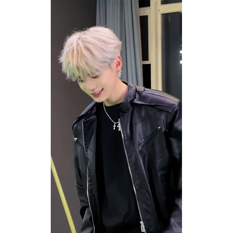 

Уличная одежда в стиле ретро Bla ort Cleanfit, кожаный джет, мужской BF High Design Sense, крутая мотоциклетная одежда Jaet