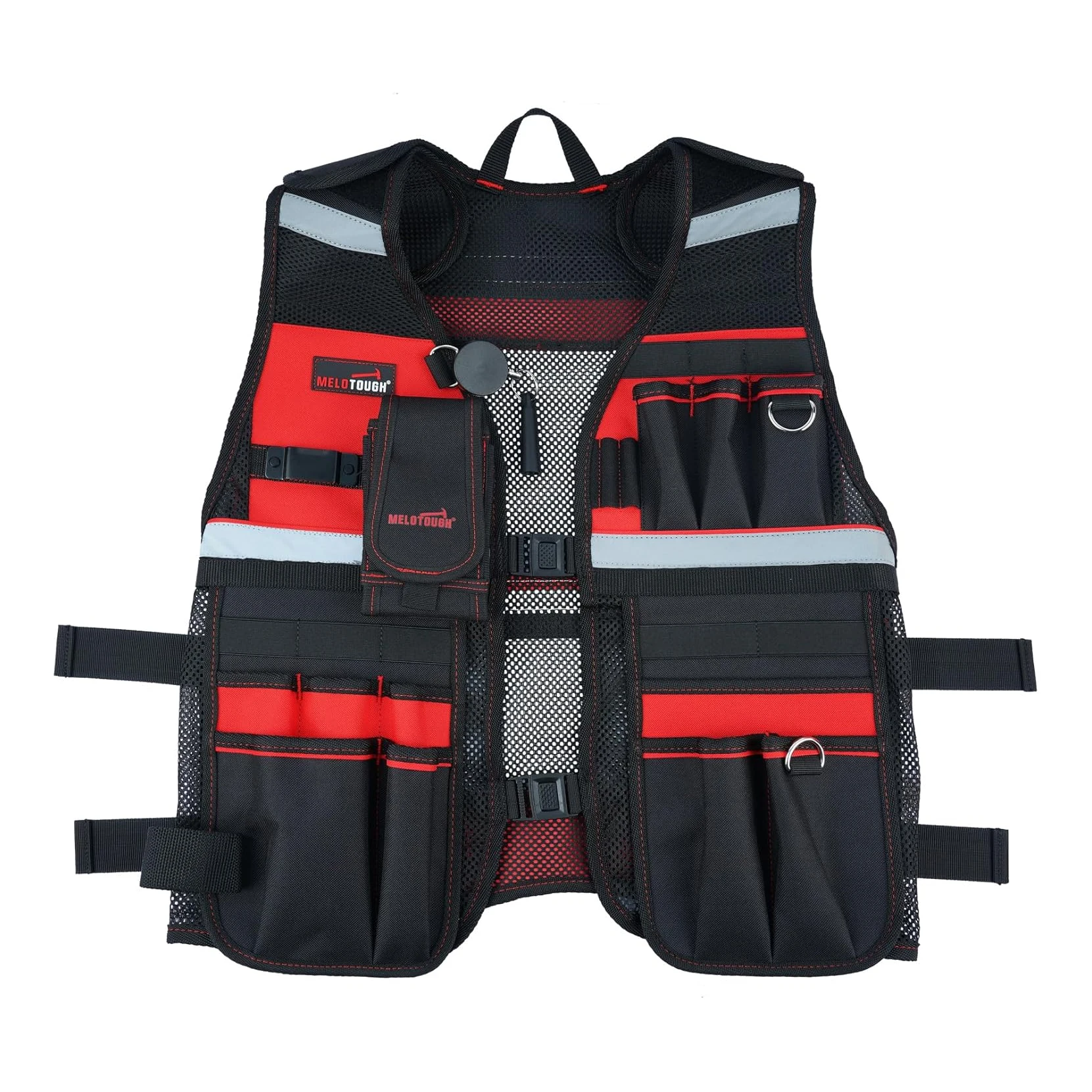 MELOTOUGH Tool Vest Reflective Safety Tool Vest with Removable