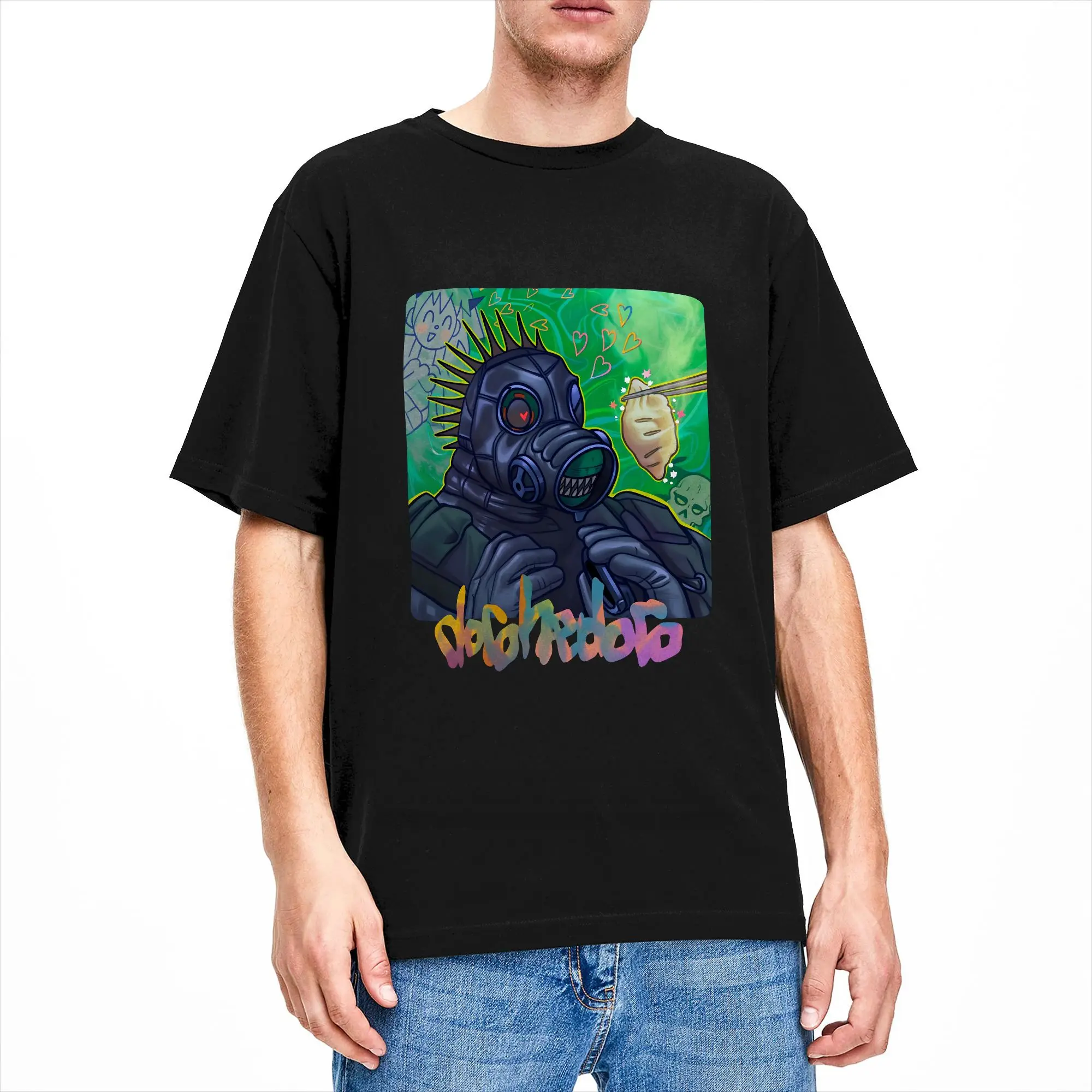 Dorohedoro I saved you the last one T-Shirts Men  Funny Pure Cotton Tees Round Neck Short Sleeve T Shirts Gift Idea Tops