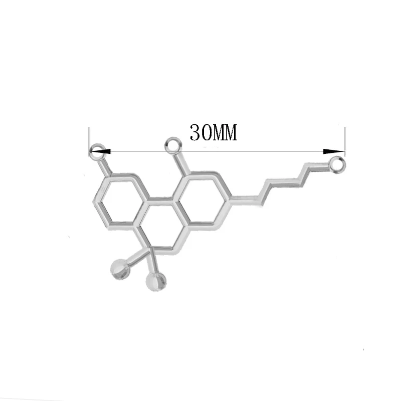 Molecule Pendant Custom Charms For DIY Necklace Earrings Keychain Accessories Jewelry Making