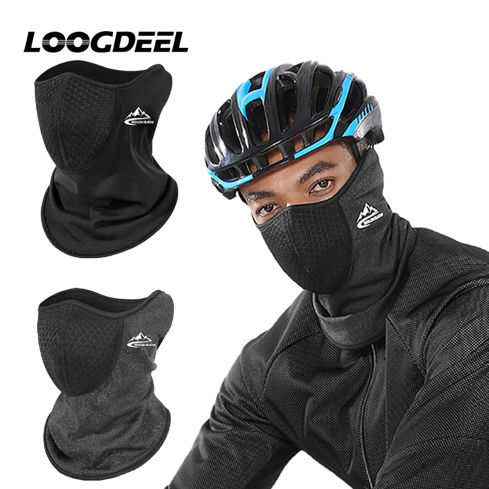 LOOGDEEL Sports Bandana Scarf Cycling Face Cover Neck Gaiter Bike Half Mask Headwear Winter Windproof Outdoor Fishing Warm Mask