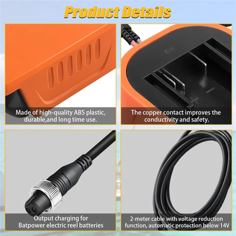 

B59A Fishing Reel Battery Adapter For 20V 60V Battery For Daiwa BM2300 For Shimano 14.4V Series Electric Fishing Reel