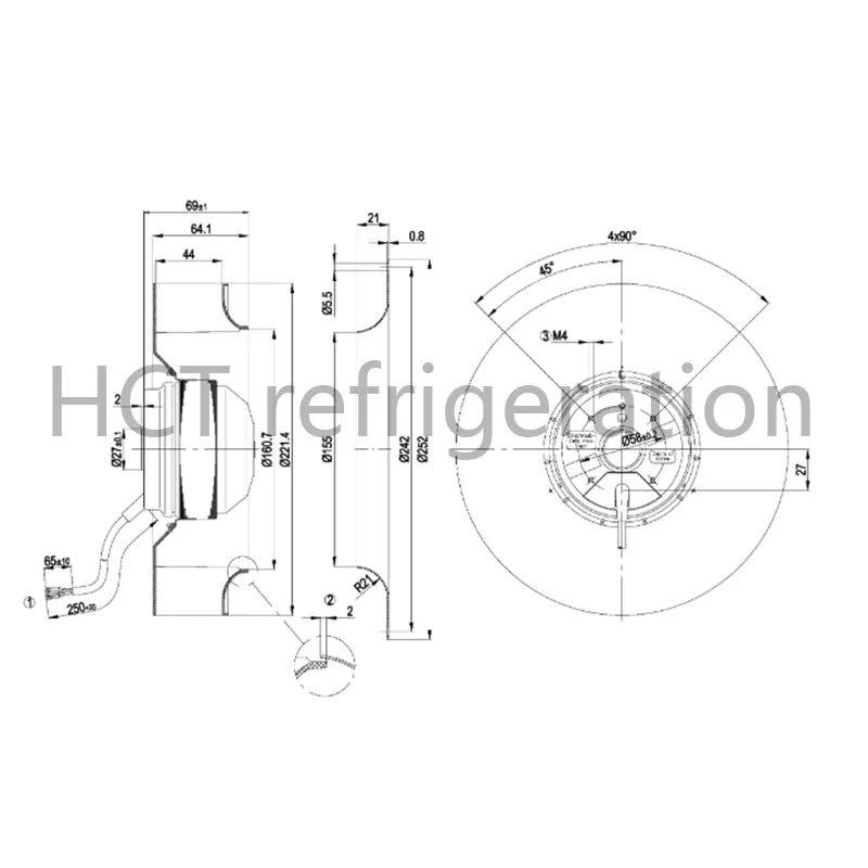 Brand new genuine product!!! Brand New Original R2E220-AB08-12 115V cooling fan
