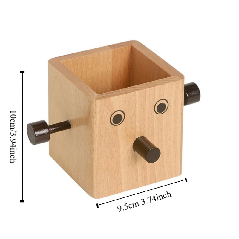 Eyeglass Frame Ganizer Makeup Brush Holder Large Capacity Household Robot Pen Holder Portable Storage Box