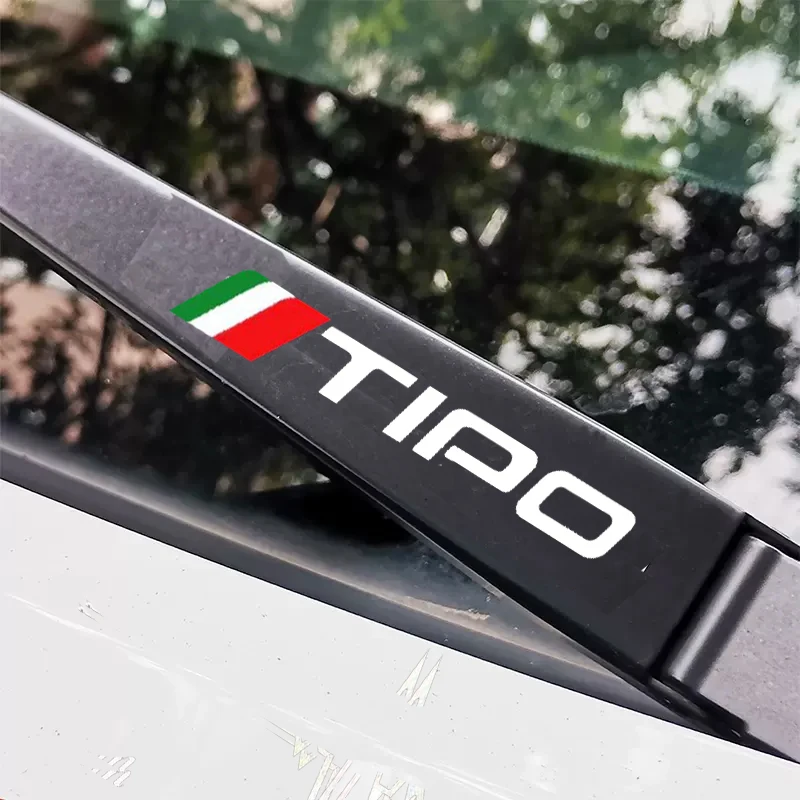 4Pcs Car Windshield Wiper Sticker For Fiat Abarth 500 500X 500e Punto Bravo Argo Tipo Panda Accessories