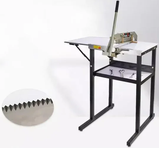 50cm Hand-Operated Textile Swatch Pinking Machine Cloth Cutting Equipment
