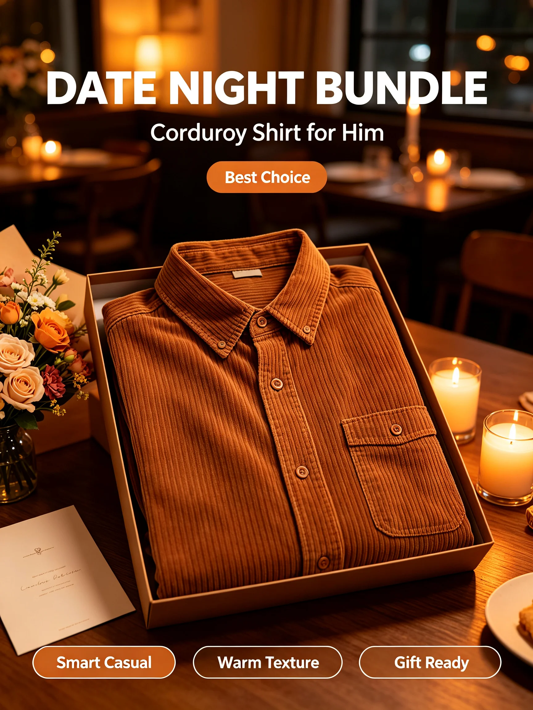 Camisa de manga larga de pana - Corduroy Button Up Shirt Men reseña y precio