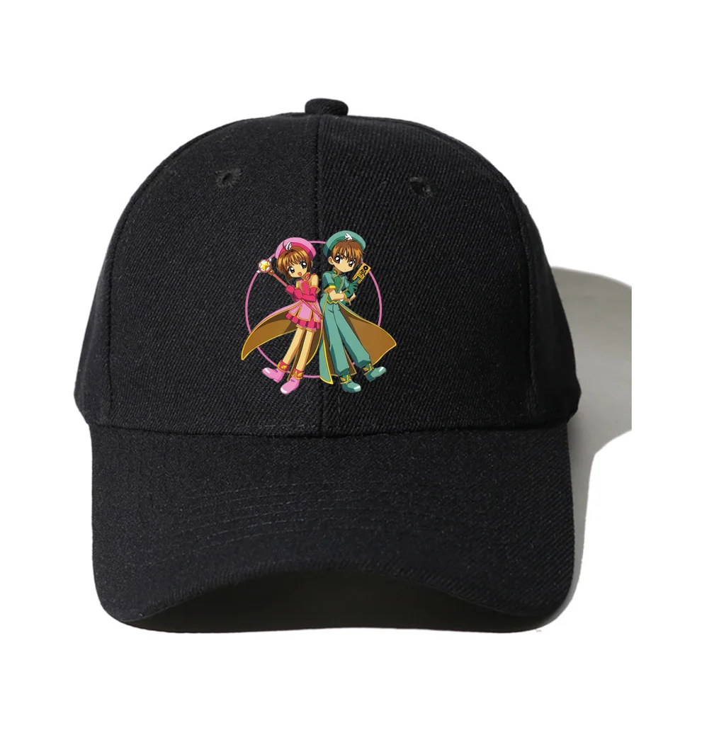 Teenagers Hip Hop Caps  Baseball Cap Spring Autumn Men Snapback Dad Hat  Baseball Cap for aniem Cardcaptor Sakura Cartoon Hat