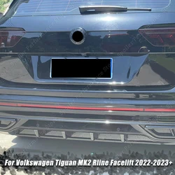 For Volkswagen Tiguan MK2 Rline Facelift 2022-2023+ MD Style ABS Car Rear Bumper Diffuser Splitter Spoiler Lip Body Kits
