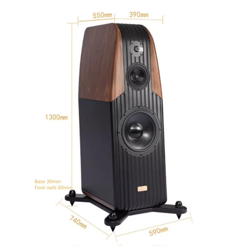 C2คริสตัล SBH-09 S-BACH แบบสามช่องดอกลำโพงลำโพง HiFi 300W-550W/8Ω