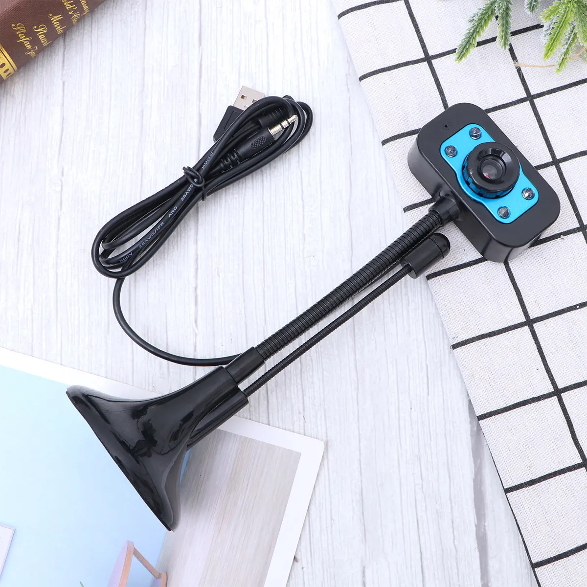 

Hd Webcam For Computer Laptop Desktop Streaming Video Conferencing Teaching Built-In Microphone High Precision