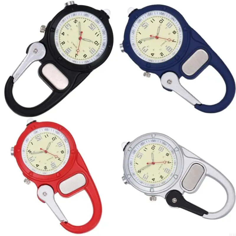 LED Backlight Outdoor Sports Timer Water Resistant Climbing Pocket Watch for Camping Backpacking Activity