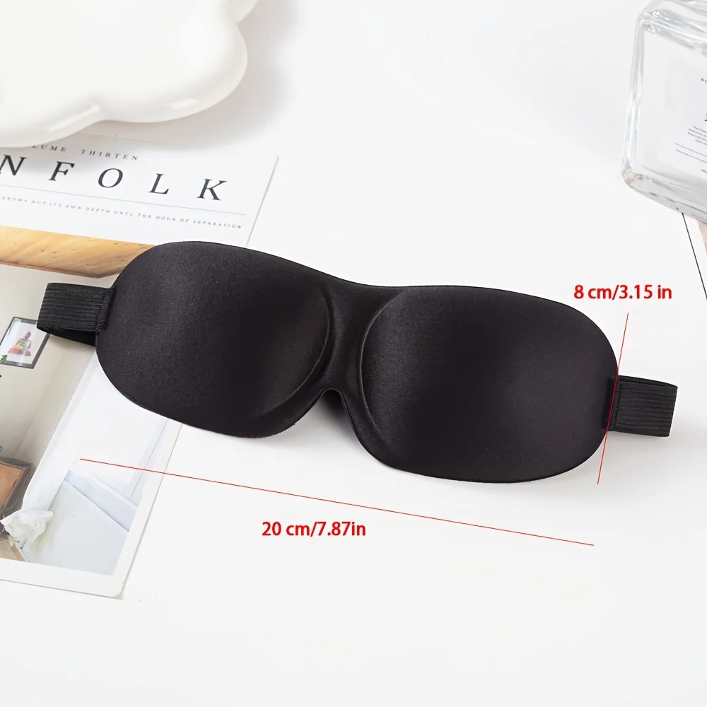 4Pcs 3D Non-Pressurized Comfortable Sleep Eye Mask, Available In Various Colors, Adjustable Headband, Suitable As A Gift