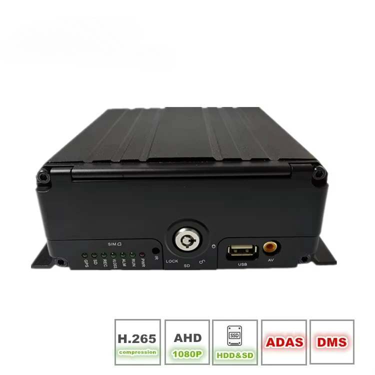 

AHD 1080P 8 Channel Mobile Dvr GPS Tracking DMS Driver Fatigue Monitor ADAS Digital Video Recorder MDVR